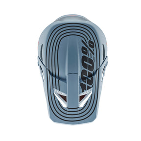 top view of  100% STATUS Helmet - Caltec/Gray