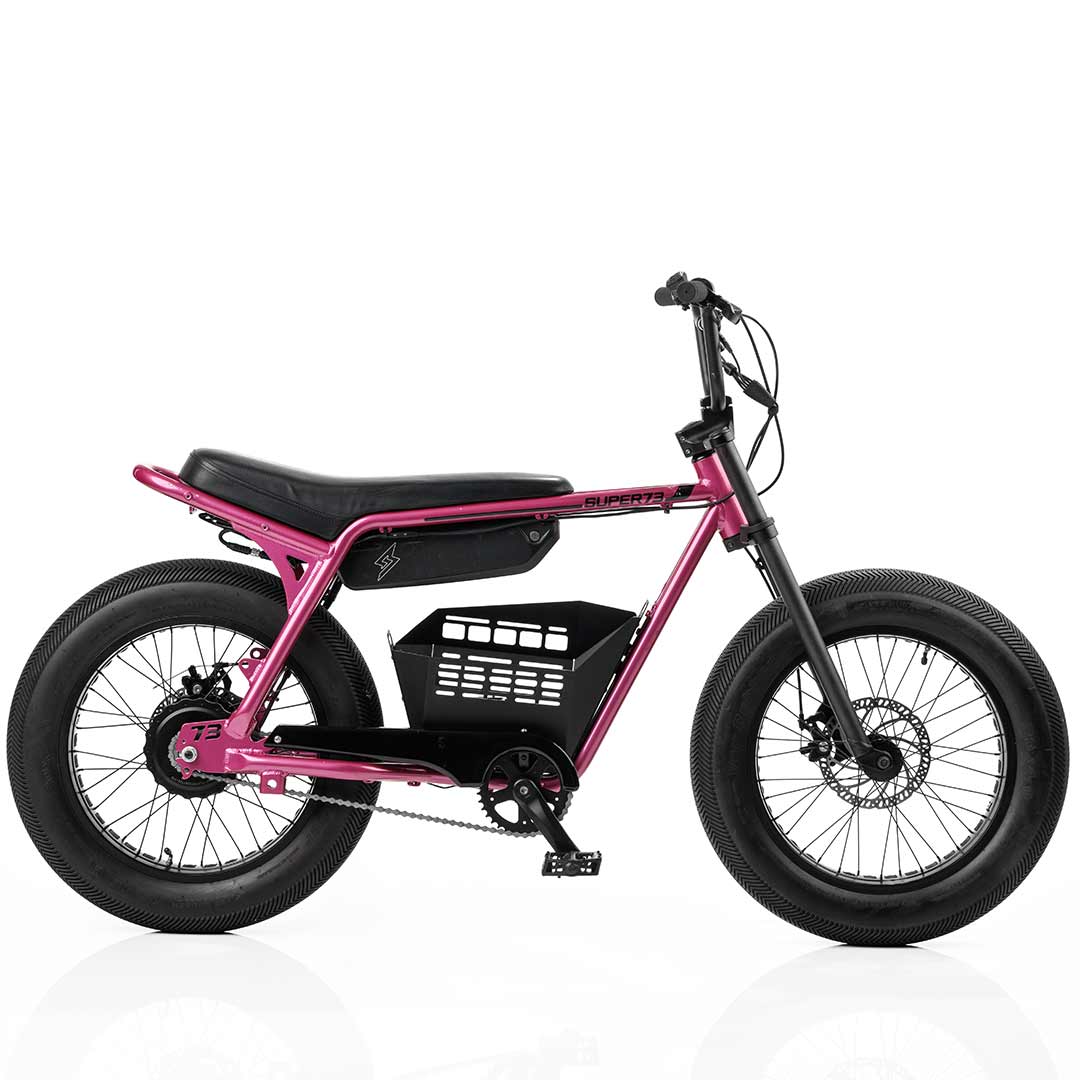 full view of IrvLabs In-Frame Basket - Z Miami on bike