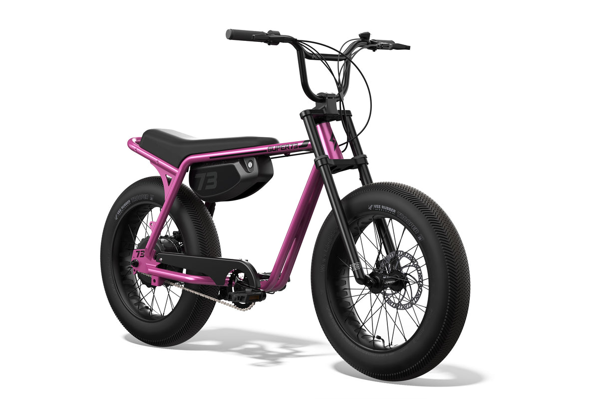 Front view of SUPER73-Z Miami in Prickly Pink. @color_prickly pink