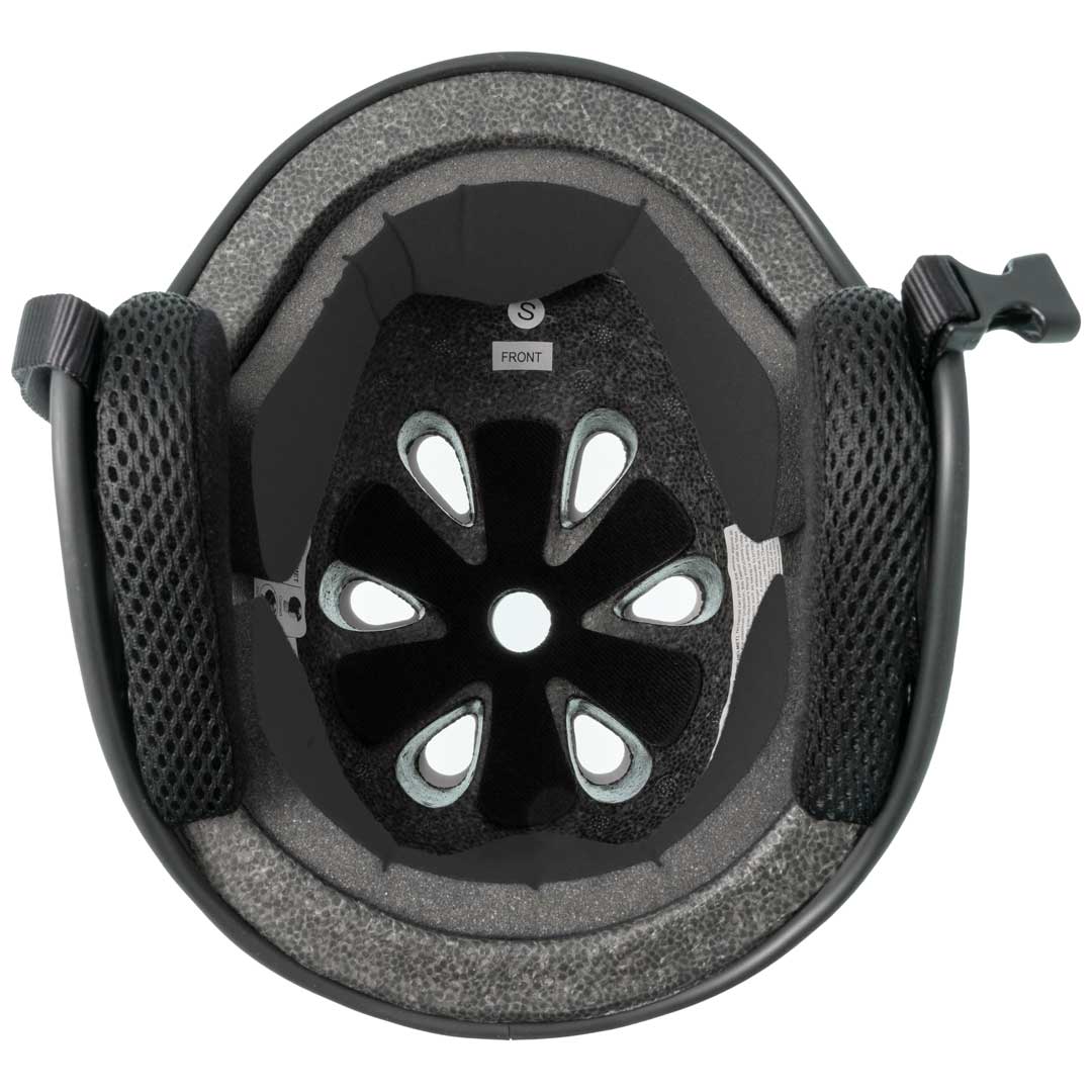Padding view of S1 Retro Lifer E-Helmet - Black Matte