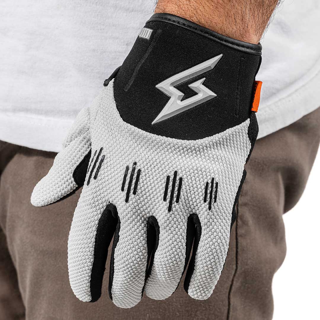 Chalk white glove on white background view 1. @color_chalk